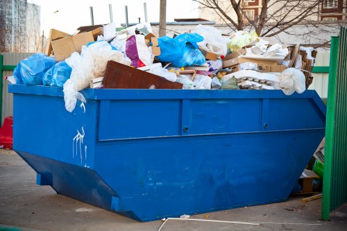 Waste removal process in action