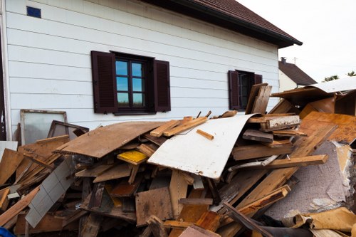 Authorized skip hire permit display in Mitcham