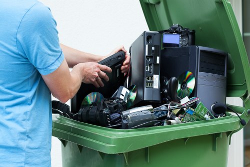 Secure data handling during office clearance in Mitcham